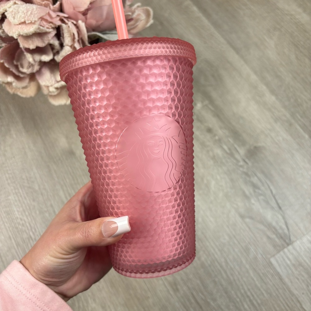 Starbucks Pink Lemonade Matte Soft Touch Grande Studded Tumbler